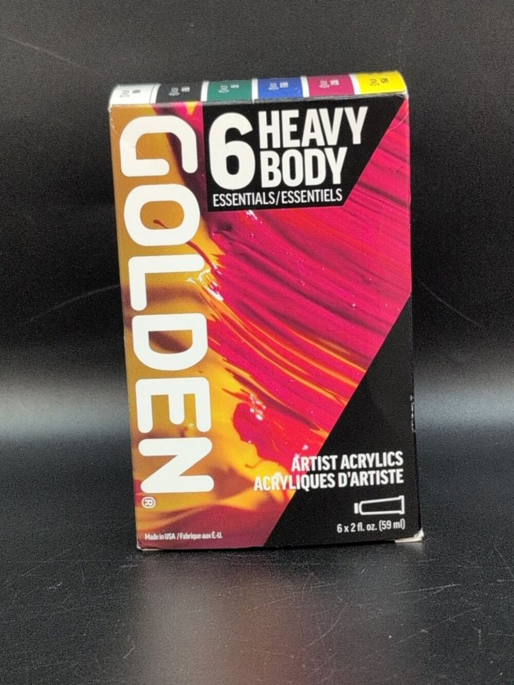 Golden Heavy Body Essentials Artist Acrylics Color Mixing Set 6ct